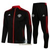 Manchester United Trainingsjack Pak 2022-23 Zwarte - Kids